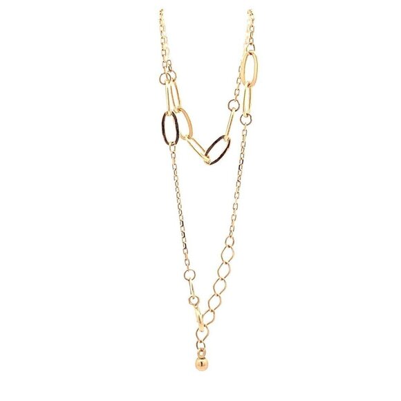 18K Yellow Gold Bracelet Paperclip 6 inches plus 1 inch extension 1.39 grams - Picture 4 of 13